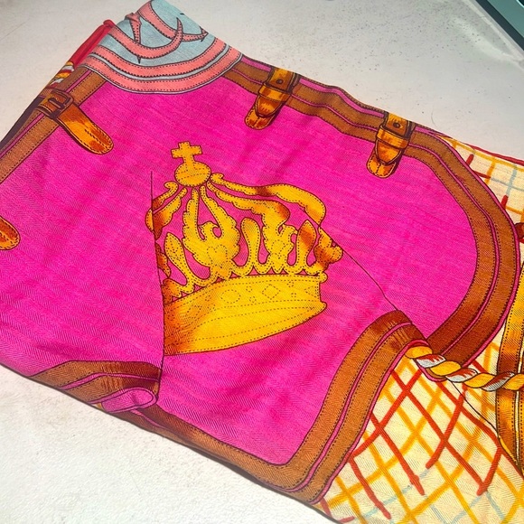 Hermes - Colorful signature Patterned Scarf 47x47 - Picture 2 of 13